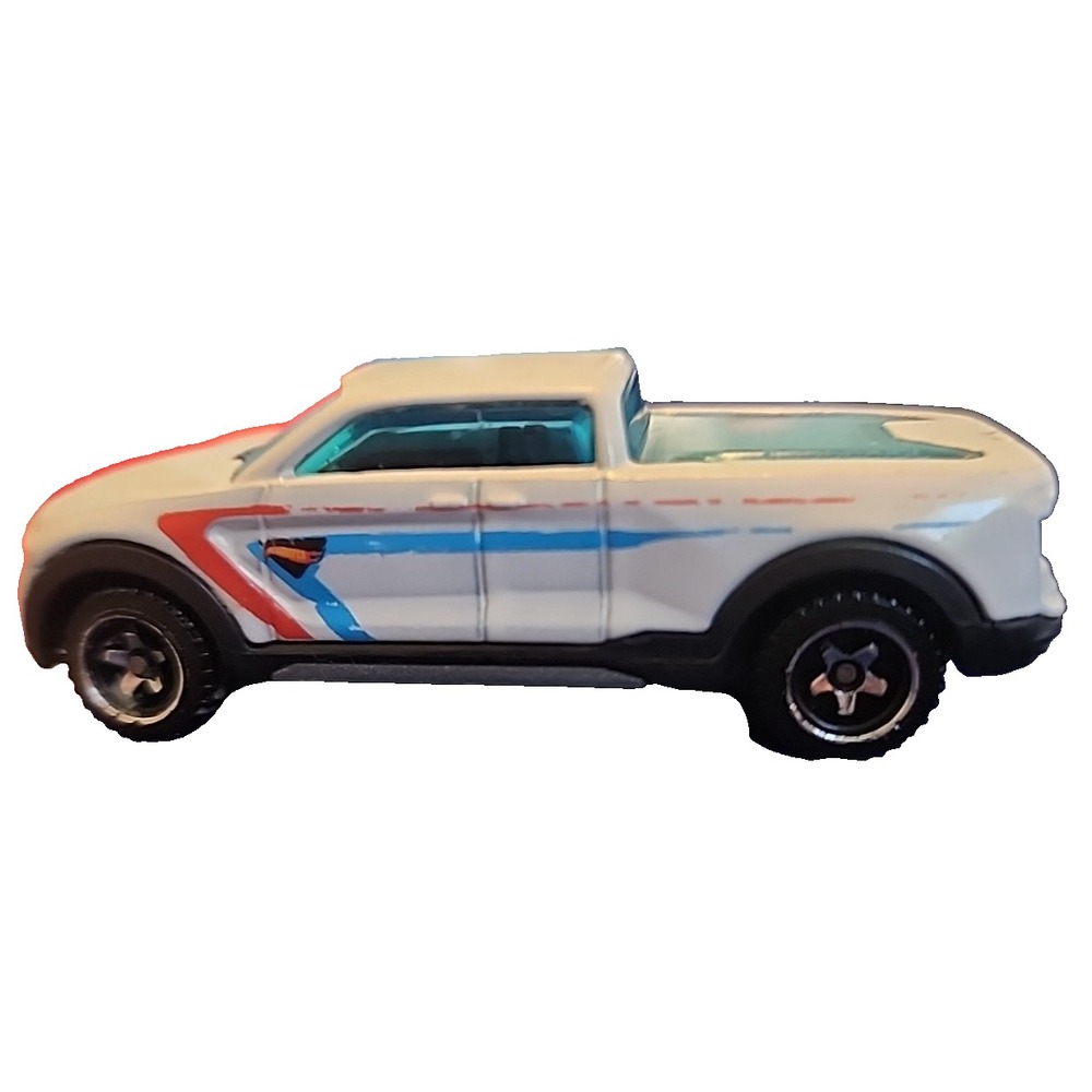 2-Tuff Hot Wheels White Truck 1/64 Loose FYB57 2024 Netflix Series Let's Race